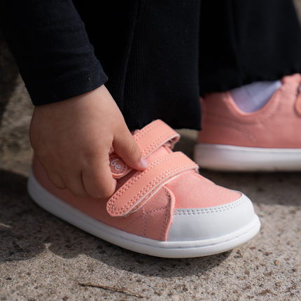 Be Lenka Canvi - Coral sneakers kids barefoot בילנקה Canvi סניקרס ברפוט בצבע קורל לילדים