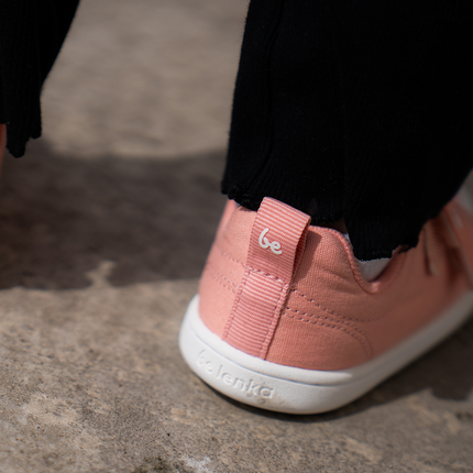 Be Lenka Canvi - Coral sneakers kids barefoot בילנקה Canvi סניקרס ברפוט בצבע קורל לילדים