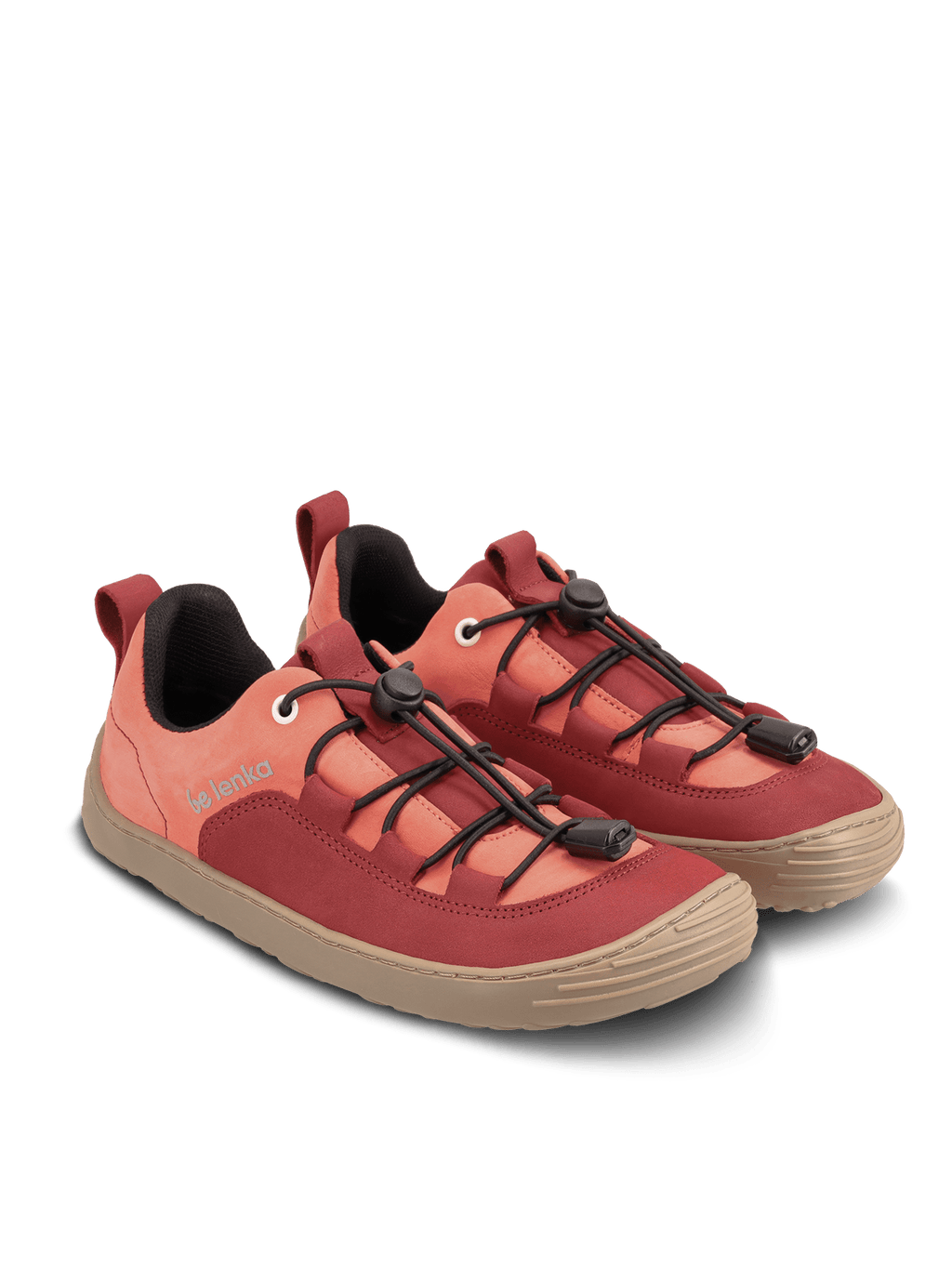 be lenka Xplorer barefoot - Dark Red & Coral נעלי ברפוט לילדים