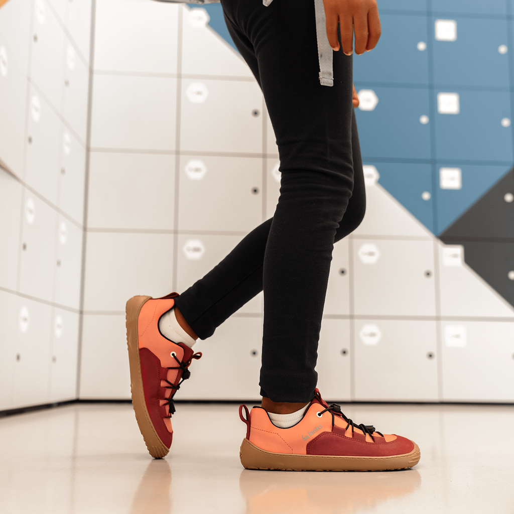 be lenka Xplorer barefoot - Dark Red & Coral נעלי ברפוט לילדים