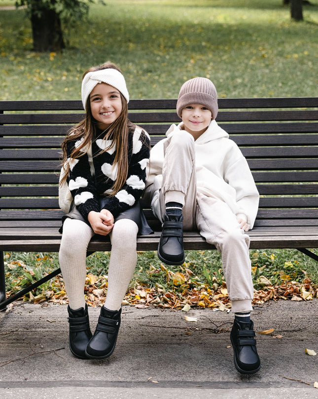 Kid's barefoot boots Be Lenka Elio Kids - All Black