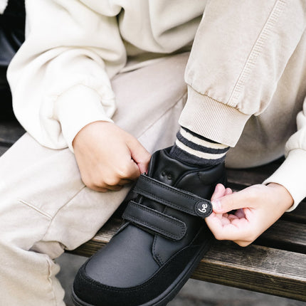 Kid's barefoot boots Be Lenka Elio Kids - All Black