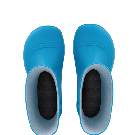 Kids Barefoot Rain Boots Be Lenka Pudds - Aqua Blue - מגפי גשם ברפוט לילדים