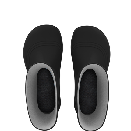 Kids Barefoot Rain Boots Be Lenka Pudds - Black - מגפי גשם ברפוט לילדים