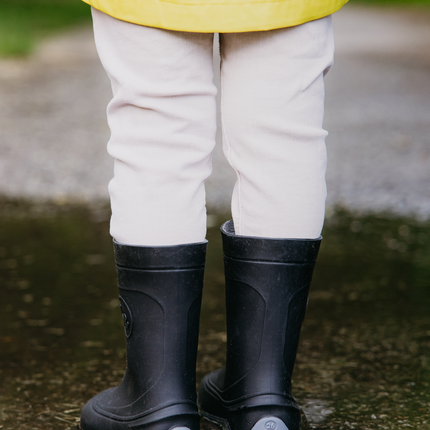 Kids Barefoot Rain Boots Be Lenka Pudds - Black - מגפי גשם ברפוט לילדים