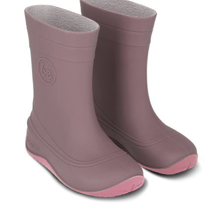 Kids Barefoot Rain Boots Be Lenka Pudds - Misty Pink - מגפי גשם ברפוט לילדים