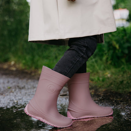 Kids Barefoot Rain Boots Be Lenka Pudds - Misty Pink - מגפי גשם ברפוט לילדים