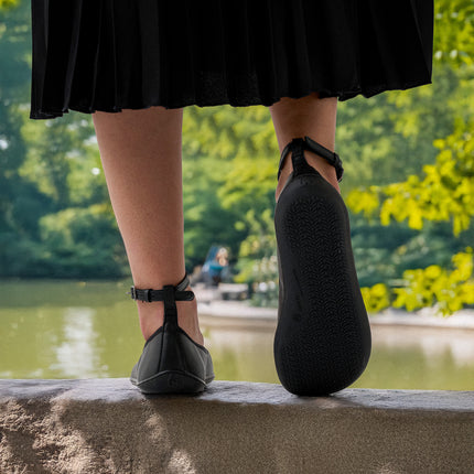 Ballet Flats Florence - All Black - נעלי בלרינה לנשים