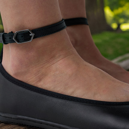 Ballet Flats Florence - All Black - נעלי בלרינה לנשים