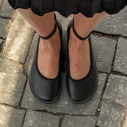 Ballet Flats Florence - All Black - נעלי בלרינה לנשים