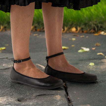 Ballet Flats Florence - All Black - נעלי בלרינה לנשים