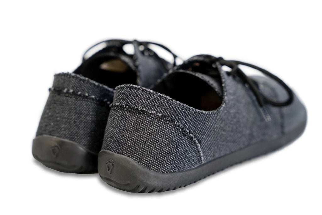 Ahinsa phira - grey recycled hemp vegan barefoot sneakers סניקרס אהינסה פירה ברפוט המפ אפורות מבד ממוחזר טבעוני יוניסקס
