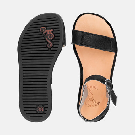Magical Shoes Sunny Black - סנדלי ברפוט