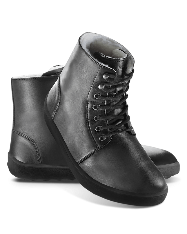 Be Lenka winter 3.0 black מגפי בילנקה יוניסקס - Black boots men barefoot בילנקה winter 3.0 black מגפי בילנקה יוניסקס מגפיים ברפוט בצבע שחור לגברים