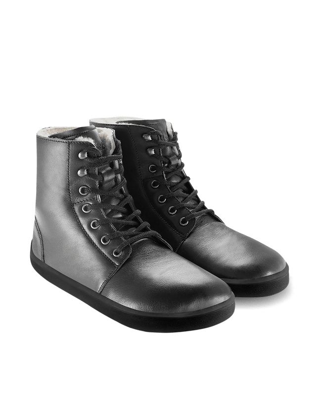 Be Lenka winter 3.0 black מגפי בילנקה יוניסקס - Black boots men barefoot בילנקה winter 3.0 black מגפי בילנקה יוניסקס מגפיים ברפוט בצבע שחור לגברים