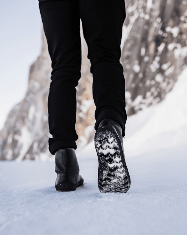 Be Lenka winter 3.0 black מגפי בילנקה יוניסקס - Black boots men barefoot בילנקה winter 3.0 black מגפי בילנקה יוניסקס מגפיים ברפוט בצבע שחור לגברים