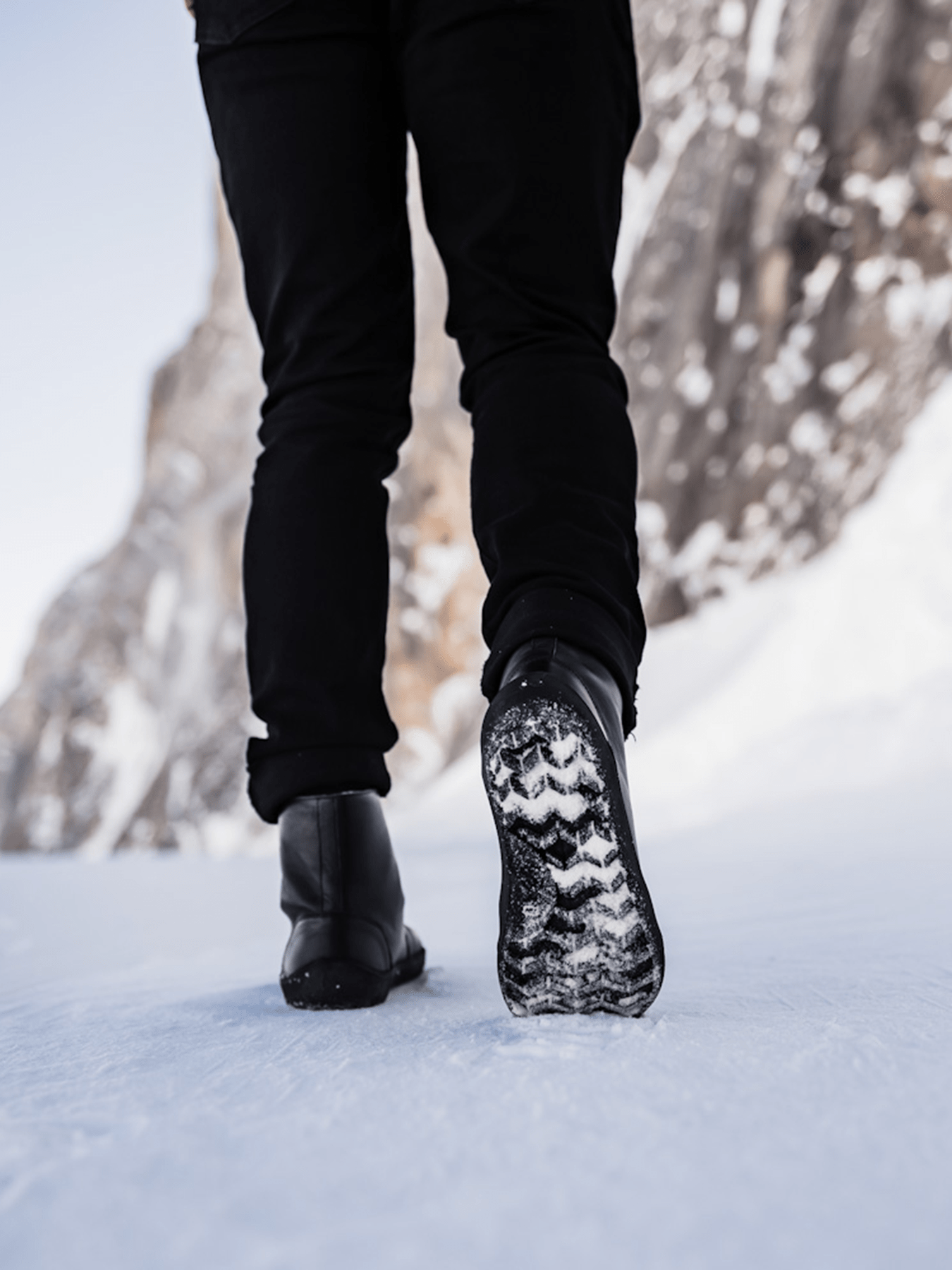 be lenka winter 3.0 black barefoot boots unisex מגפי בילנקה יוניסקס